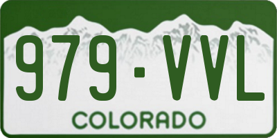 CO license plate 979VVL