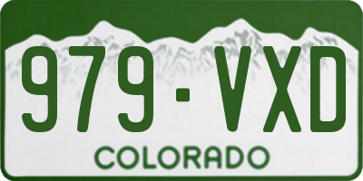 CO license plate 979VXD