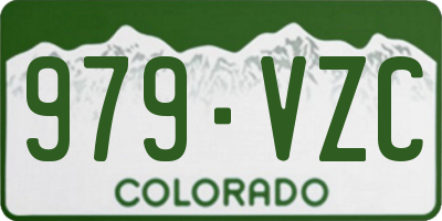 CO license plate 979VZC