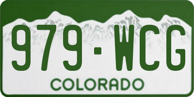 CO license plate 979WCG