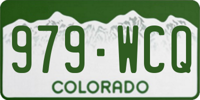 CO license plate 979WCQ