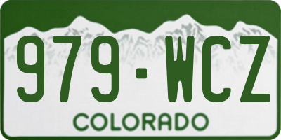 CO license plate 979WCZ