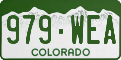 CO license plate 979WEA