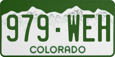 CO license plate 979WEH