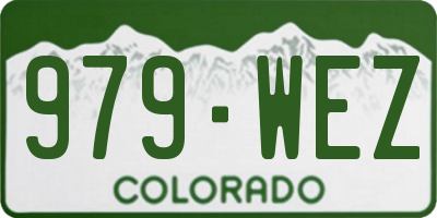 CO license plate 979WEZ