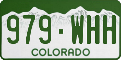 CO license plate 979WHH