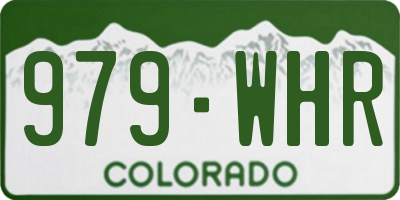 CO license plate 979WHR
