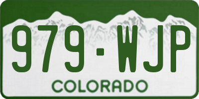 CO license plate 979WJP