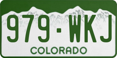 CO license plate 979WKJ