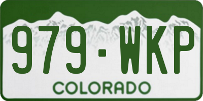 CO license plate 979WKP