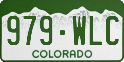 CO license plate 979WLC