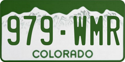 CO license plate 979WMR