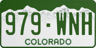 CO license plate 979WNH