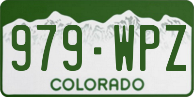 CO license plate 979WPZ