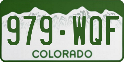 CO license plate 979WQF