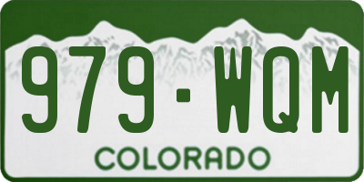 CO license plate 979WQM