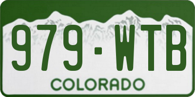 CO license plate 979WTB