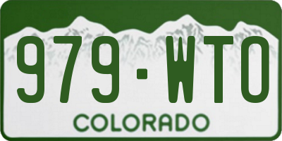 CO license plate 979WTO