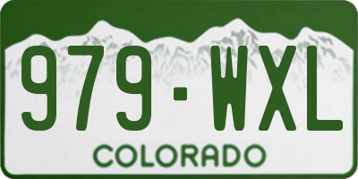 CO license plate 979WXL