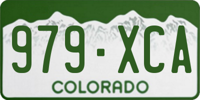 CO license plate 979XCA