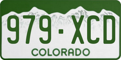 CO license plate 979XCD