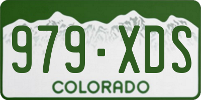CO license plate 979XDS