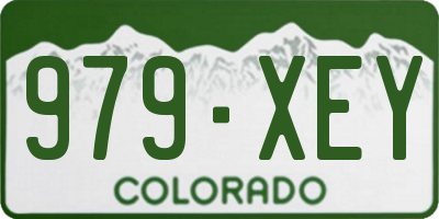 CO license plate 979XEY