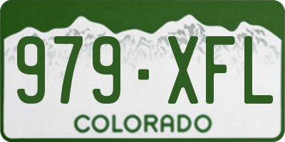 CO license plate 979XFL