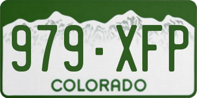 CO license plate 979XFP