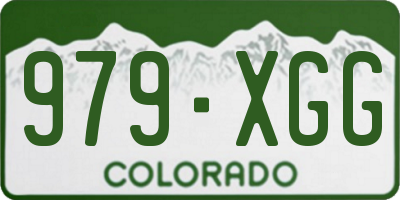 CO license plate 979XGG
