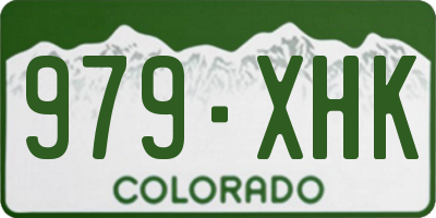 CO license plate 979XHK