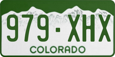 CO license plate 979XHX