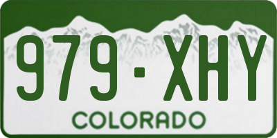 CO license plate 979XHY