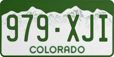 CO license plate 979XJI