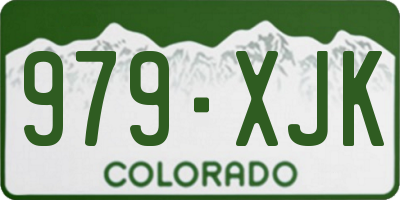 CO license plate 979XJK