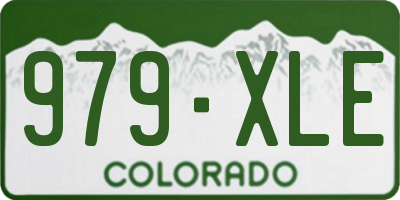 CO license plate 979XLE
