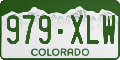CO license plate 979XLW