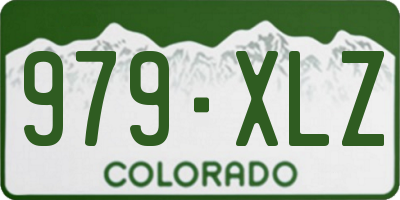 CO license plate 979XLZ