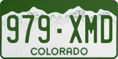 CO license plate 979XMD