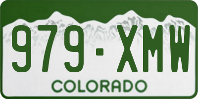 CO license plate 979XMW