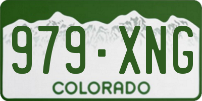 CO license plate 979XNG