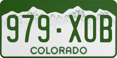 CO license plate 979XOB