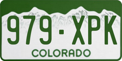 CO license plate 979XPK