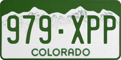 CO license plate 979XPP