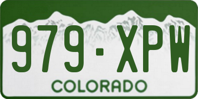 CO license plate 979XPW
