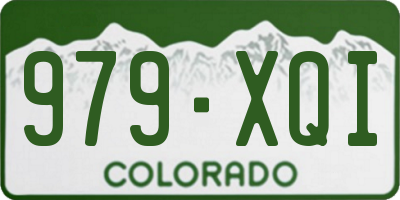 CO license plate 979XQI