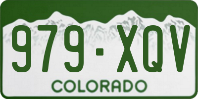 CO license plate 979XQV