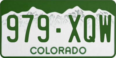 CO license plate 979XQW