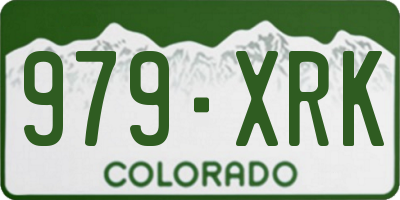 CO license plate 979XRK