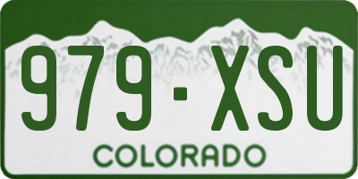 CO license plate 979XSU